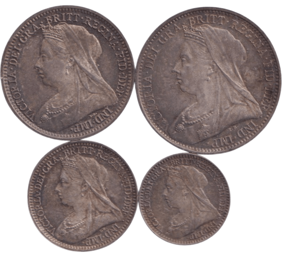 1901 MAUNDY SET - Maundy Set - Cambridgeshire Coins