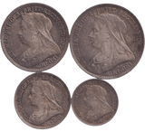 1901 MAUNDY SET - Maundy Set - Cambridgeshire Coins