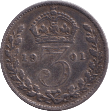 1901 MAUNDY THREEPENCE ( GF ) - MAUNDY TWOPENCE - Cambridgeshire Coins