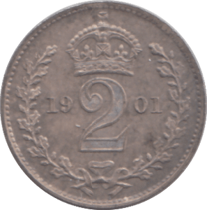 1901 MAUNDY TWO PENCE ( UNC ) 1 - MAUNDY TWOPENCE - Cambridgeshire Coins