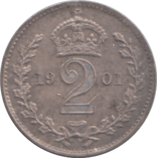 1901 MAUNDY TWO PENCE ( UNC ) 1 - MAUNDY TWOPENCE - Cambridgeshire Coins