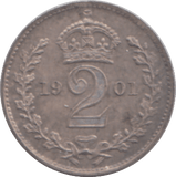1901 MAUNDY TWO PENCE ( UNC ) 1 - MAUNDY TWOPENCE - Cambridgeshire Coins