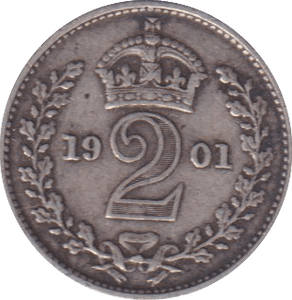 1901 MAUNDY TWOPENCE (VF) - MAUNDY TWOPENCE - Cambridgeshire Coins