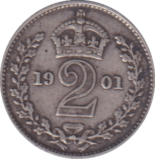1901 MAUNDY TWOPENCE (VF) - MAUNDY TWOPENCE - Cambridgeshire Coins