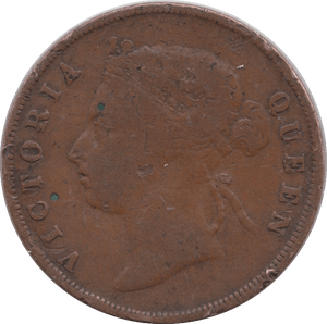 1901 ONE PENNY STRAIT SETTLEMENTS - WORLD COINS - Cambridgeshire Coins