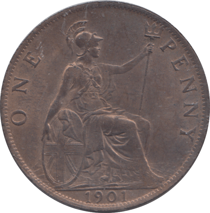 1901 PENNY ( AUNC ) - PENNY - Cambridgeshire Coins
