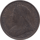 1901 PENNY ( AUNC ) - PENNY - Cambridgeshire Coins