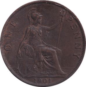 1901 PENNY ( AUNC ) - PENNY - Cambridgeshire Coins