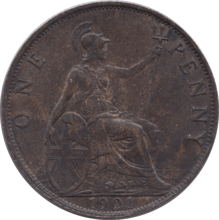 1901 PENNY ( AUNC ) - PENNY - Cambridgeshire Coins