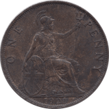 1901 PENNY ( AUNC ) - PENNY - Cambridgeshire Coins