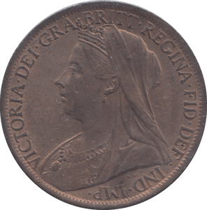 1901 PENNY ( AUNC ) - PENNY - Cambridgeshire Coins