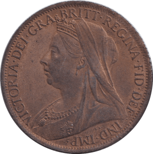 1901 PENNY ( AUNC ) - PENNY - Cambridgeshire Coins