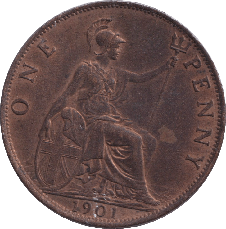 1901 PENNY ( AUNC ) - PENNY - Cambridgeshire Coins