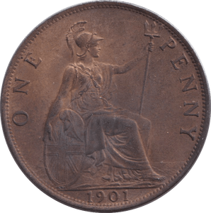 1901 PENNY ( AUNC ) - PENNY - Cambridgeshire Coins