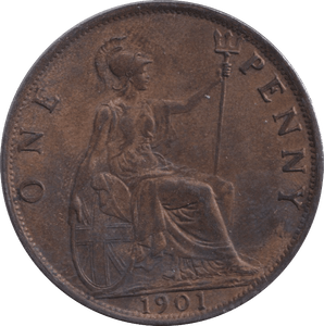 1901 PENNY ( GVF ) - PENNY - Cambridgeshire Coins