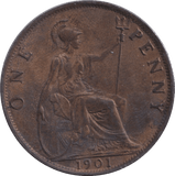 1901 PENNY ( GVF ) - PENNY - Cambridgeshire Coins