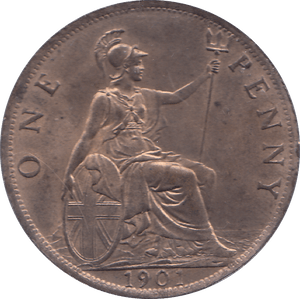 1901 PENNY ( UNC ) - PENNY - Cambridgeshire Coins