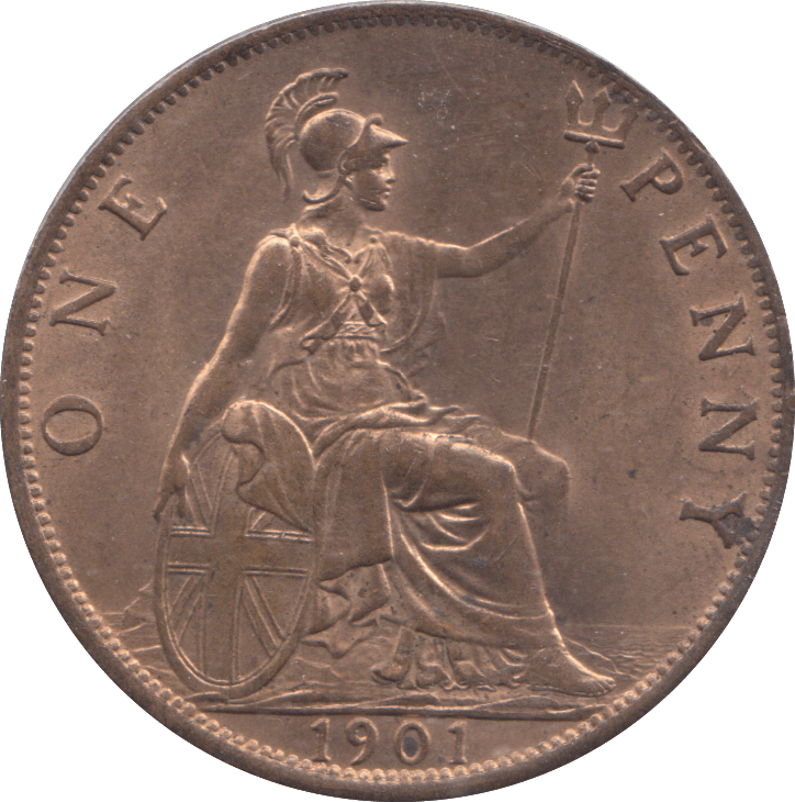 1901 PENNY ( UNC ) - PENNY - Cambridgeshire Coins