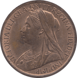 1901 PENNY ( UNC ) - PENNY - Cambridgeshire Coins