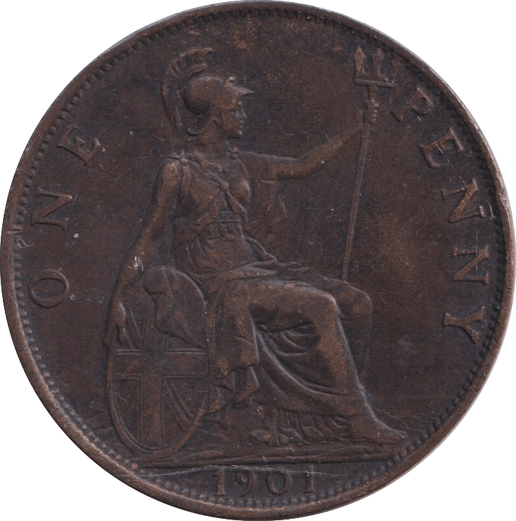 1901 PENNY ( VF ) - PENNY - Cambridgeshire Coins