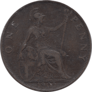 1901 PENNY ( VF ) - PENNY - Cambridgeshire Coins