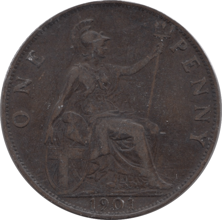 1901 PENNY ( VF ) - PENNY - Cambridgeshire Coins