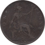 1901 PENNY ( VF ) - PENNY - Cambridgeshire Coins