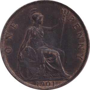 1901 PENNY ( VF ) - PENNY - Cambridgeshire Coins