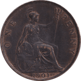 1901 PENNY ( VF ) - PENNY - Cambridgeshire Coins