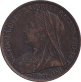 1901 PENNY ( VF ) - PENNY - Cambridgeshire Coins