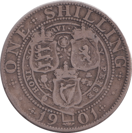 1901 SHILLING ( FAIR ) - SHILLING - Cambridgeshire Coins