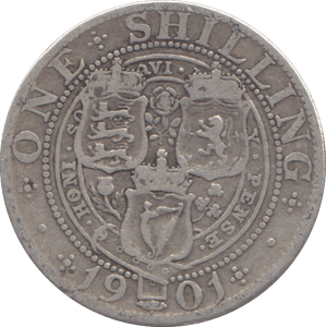 1901 SHILLING ( FINE ) - SHILLING - Cambridgeshire Coins