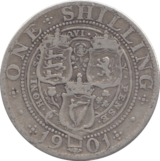 1901 SHILLING ( FINE ) - SHILLING - Cambridgeshire Coins