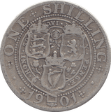 1901 SHILLING ( FINE ) - SHILLING - Cambridgeshire Coins