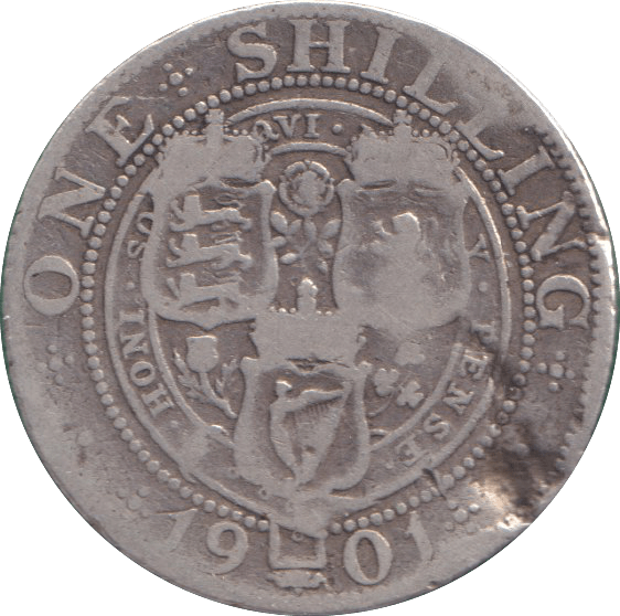 1901 SHILLING ( FINE ) - SHILLING - Cambridgeshire Coins