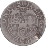1901 SHILLING ( FINE ) - SHILLING - Cambridgeshire Coins