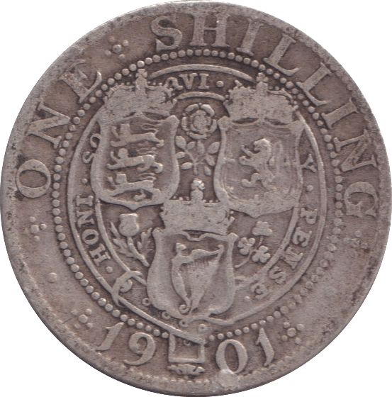 1901 SHILLING ( FINE ) - SHILLING - Cambridgeshire Coins