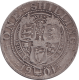 1901 SHILLING ( FINE ) - SHILLING - Cambridgeshire Coins