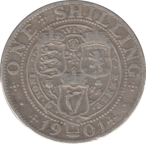 1901 SHILLING ( FINE ) - SHILLING - Cambridgeshire Coins