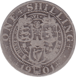 1901 SHILLING (FINE) - SHILLING - Cambridgeshire Coins