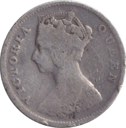 1901 SILVER 10 CENT HONG KONG - SILVER WORLD COINS - Cambridgeshire Coins