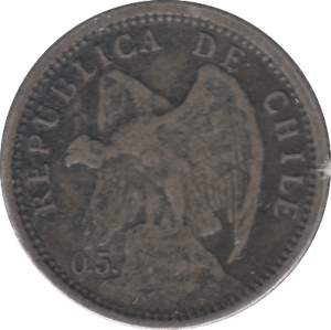 1901 SILVER 10 CENTAVOS CHILE - SILVER WORLD COINS - Cambridgeshire Coins