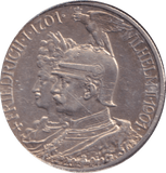 1901 SILVER 2 MARK GERMANY/PRUSSIA - SILVER WORLD COINS - Cambridgeshire Coins