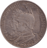 1901 SILVER 2 MARK GERMANY - SILVER WORLD COINS - Cambridgeshire Coins