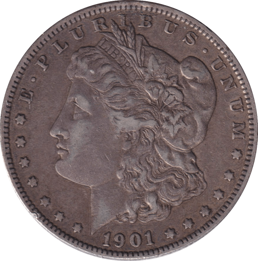 1901 SILVER DOLLAR USA - SILVER WORLD COINS - Cambridgeshire Coins
