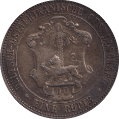 1901 SILVER GERMAN EAST AFRICA 1 RUPIE - SILVER WORLD COINS - Cambridgeshire Coins