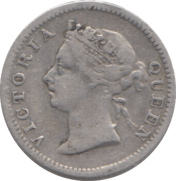 1901 SILVER HONG KONG 5 CENT - SILVER WORLD COINS - Cambridgeshire Coins