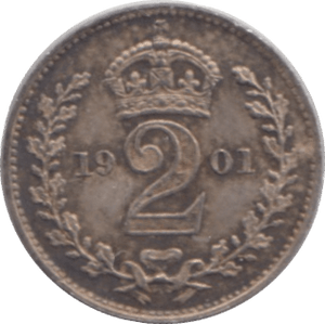 1901 SILVER MAUNDY TWOPENCE ( EF ) - MAUNDY TWOPENCE - Cambridgeshire Coins