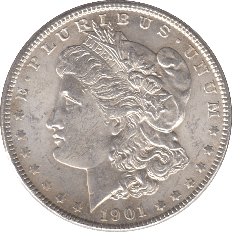 1901 SILVER MORGAN DOLLAR USA NEW ORLEANS MINT - SILVER WORLD COINS - Cambridgeshire Coins