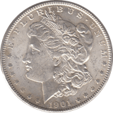 1901 SILVER MORGAN DOLLAR USA NEW ORLEANS MINT - SILVER WORLD COINS - Cambridgeshire Coins